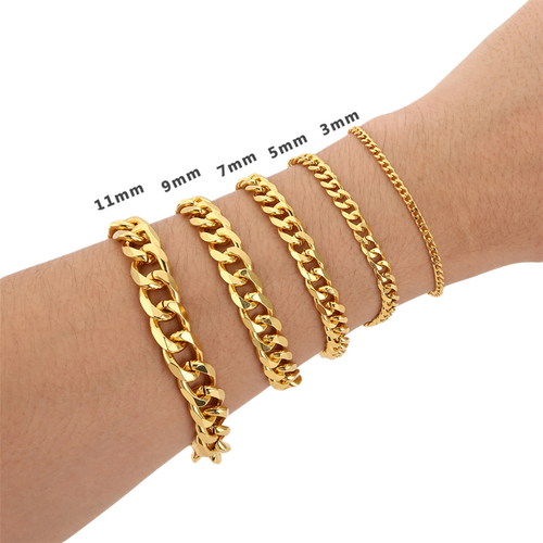 Gold Chain Stainless Steel Bracelet 