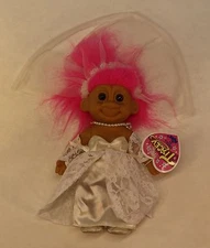 Vintage Russ Troll Doll Bride, Tracey NWT