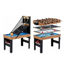 48" MD Sports 5 In 1 Game Table Billiards Hockey Foosball Table Tennis Basketbal