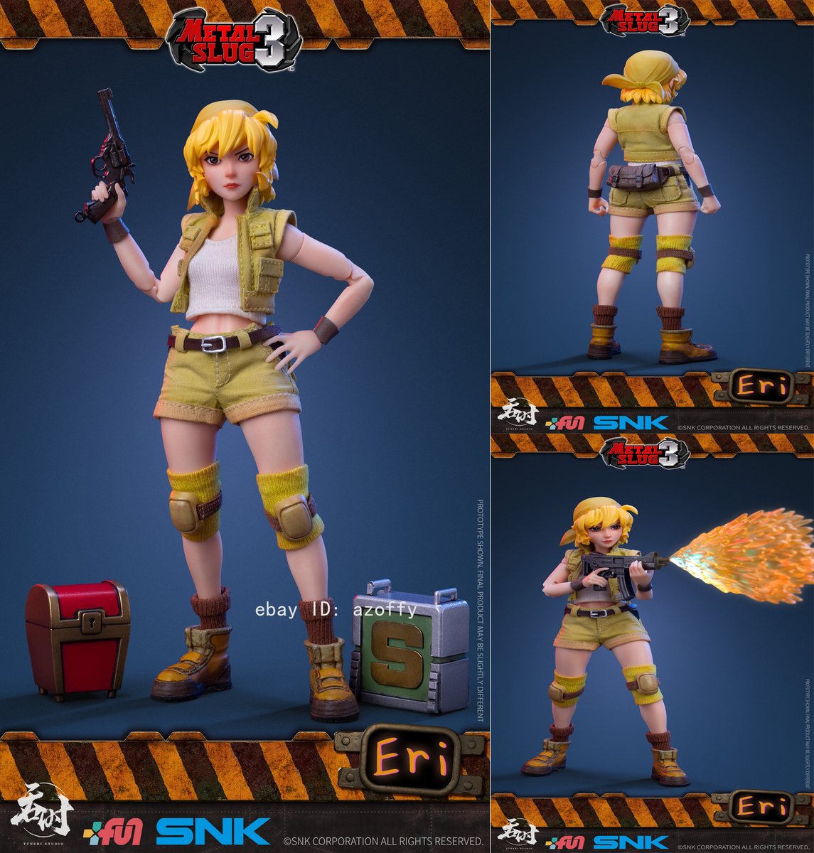 Tunshi Studio 1/12 TS-007 SNK Metal Slug3 Eri Kasamoto Collectible
