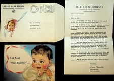 Heinz Baby Foods 1952 Brochure Letter & Mailer HJ Heinz Co Pittsburgh