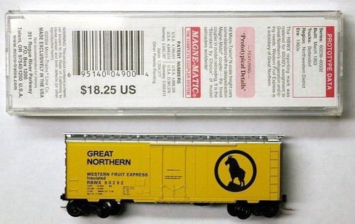 MTL Micro-Trains 21460 Great Northern GN 60292 40 pies enchufe puerta boxcar | Zustand: New