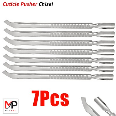 Stainless Steel Cuticle Chisel Pusher Tool – Nail Skin Cleaner & Spoon ...