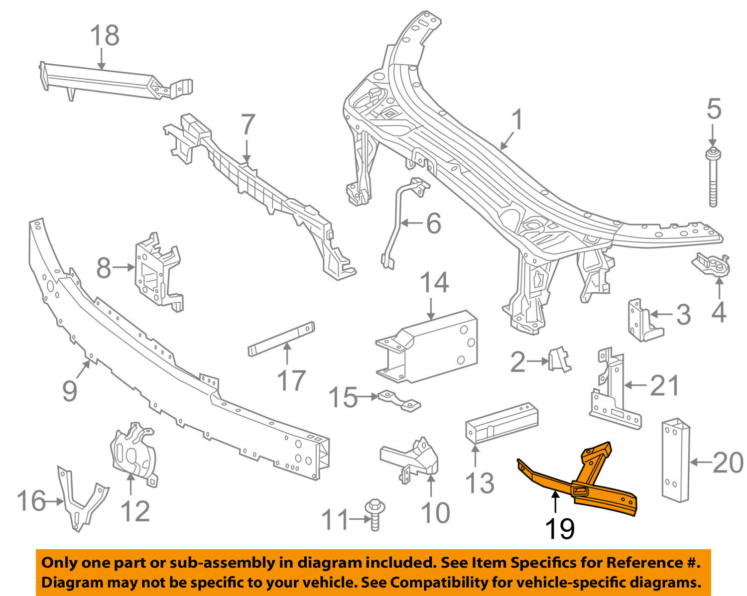 Mercedes MERCEDES-BENZ OEM Louisville-Jefferson County Indefinitely Mall Radiator Support-Lower Core L Support