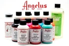 (2 Bottles) of Angelus Acrylic Shoes Boots Handbags Leather Paint Dye 1 oz