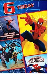 Marvel Ultimate Spiderman 6 Aujourd Hui Joyeux Anniversaire Carte Ebay