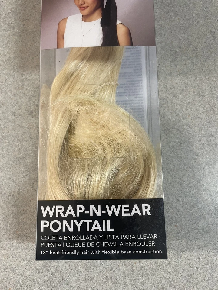 Cola de caballo Revlon 18" envolvente (recta) rubia oscura amigable con el calor Foto 4 de 4