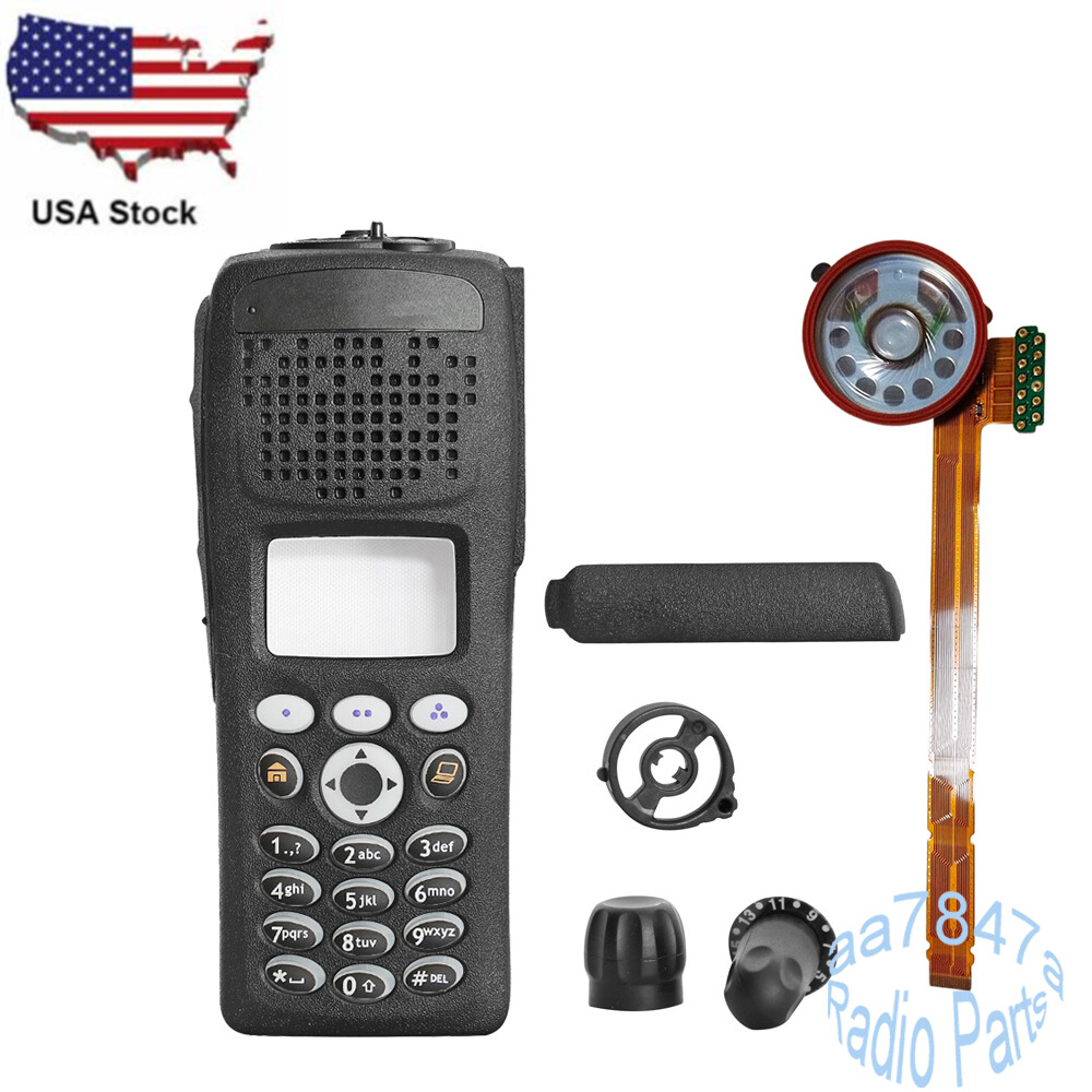 Black Replacement Repair Front Housing Case  For XTS2500 M3 Radio With Speaker