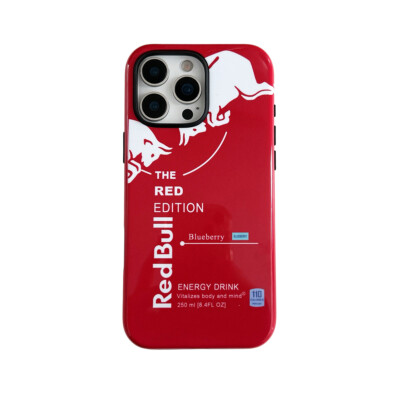 for iPhone 16 15 14 13 Pro Max Case For RedBull Energy Drink Lovers Phone Cover