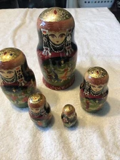 russian nesting dolls signed