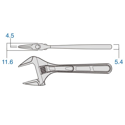 Fujiya Light Monkey Wrench Black Gold FLA-28-BG Max Aperture 28mm Aleación de... - Imagen 5 de 5