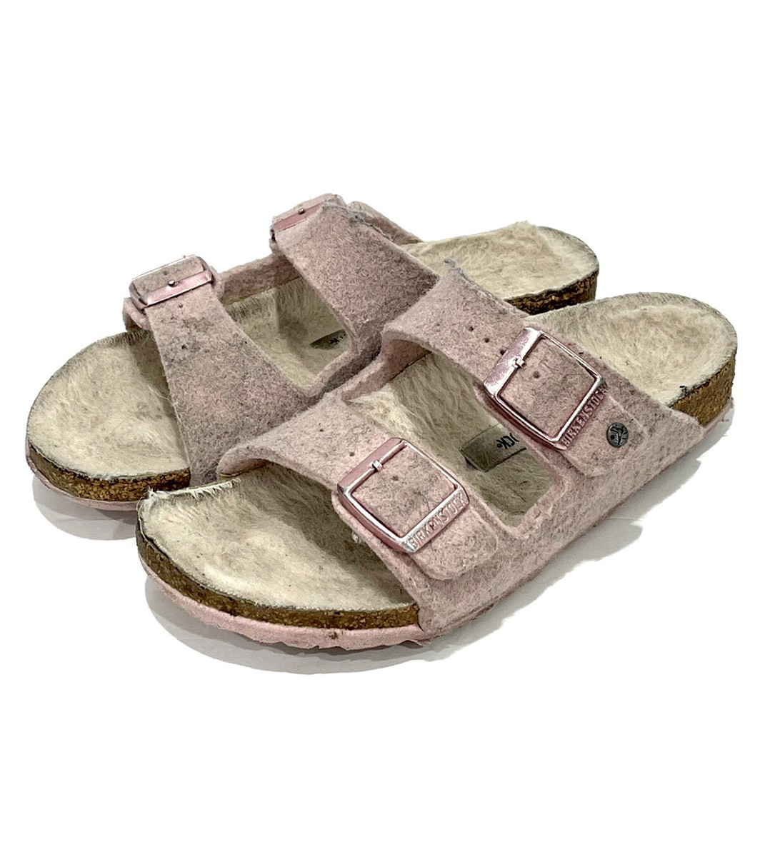 BIRKENSTOCKS Arizona Happy Lamb Kids Wool Light Gray size 1 
