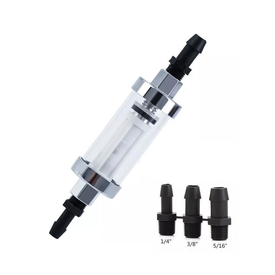 V-factor Universal In-line Fuel Filter For 1/4", 5/16" & 3/8" Fuel Line - Foto 9