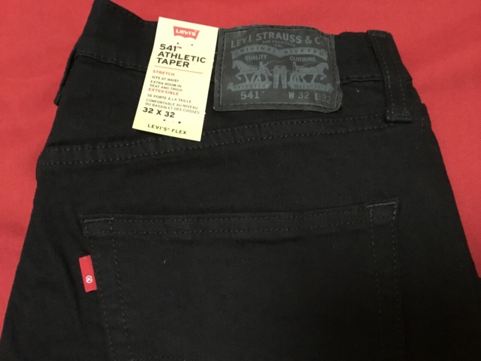 Levi's 541 Athletic Taper Stretch Mens Jeans Pants Black (18181-0345) Size:  Choose | eBay