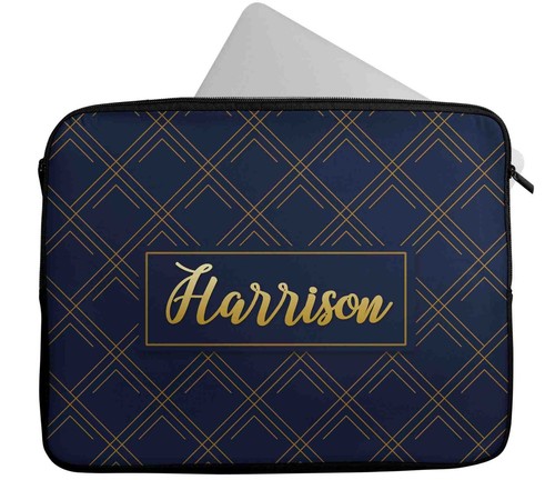 Personalised Any Name Patterned Design Laptop Case Sleeve Tablet Bag 626 - Picture 9 of 12