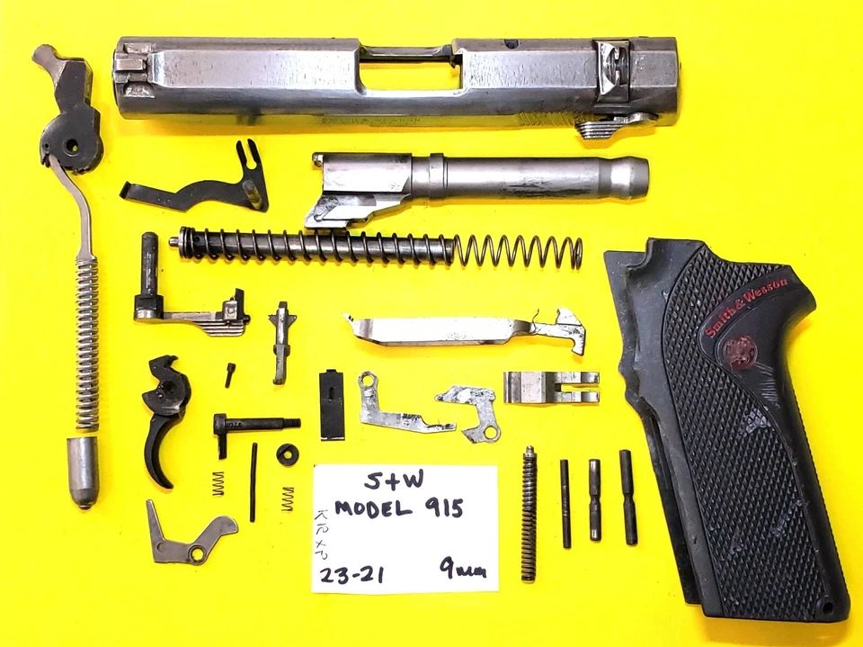 S&W 915 9mm Stainless Stl Parts Slide Barrel Recoil Grips Hammer Safety #23-21 - Image 3 of 4