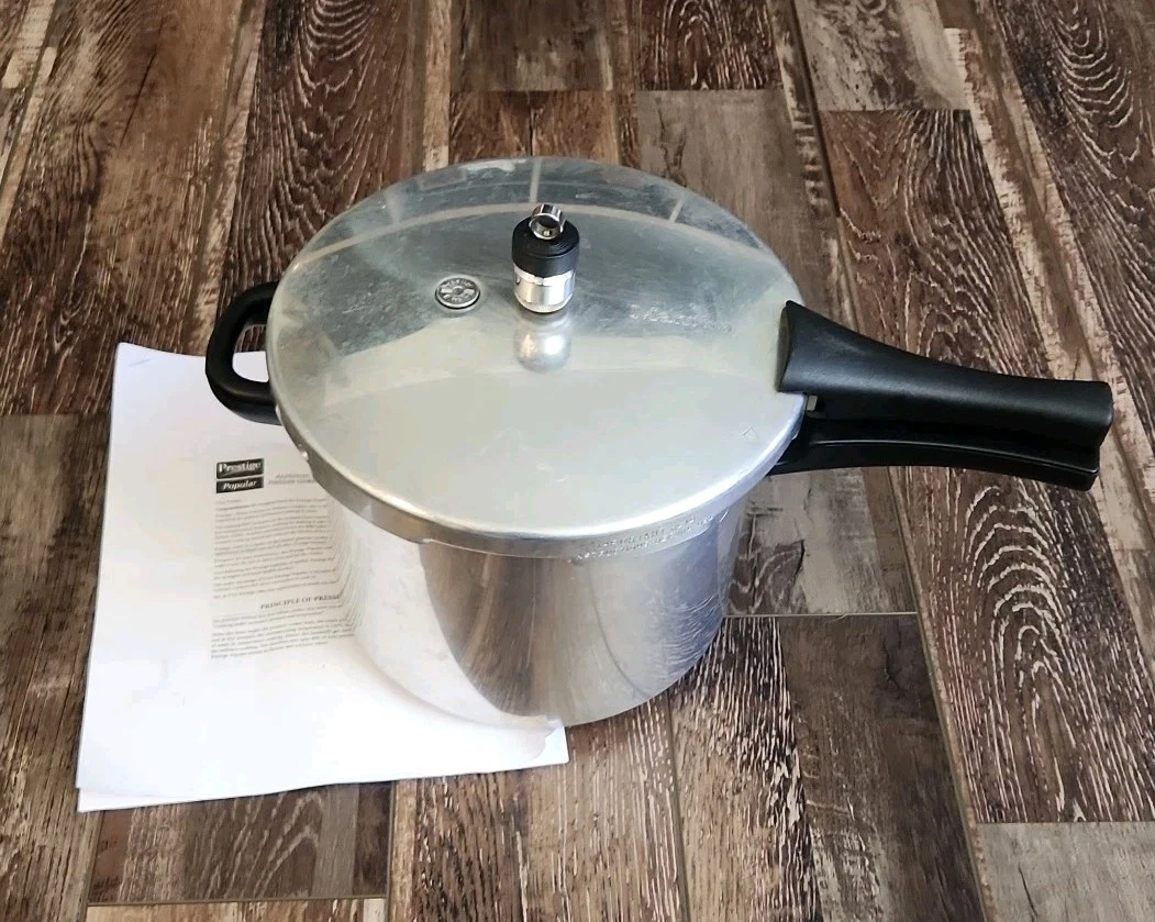 TTK Prestige LTD Manttra 5.0 Qt. Pressure Cooker With Lid JIGGLER & Instructions