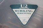 U2 - Joshua Tree 1987 Tour  - Unused Backstage Pass / Working