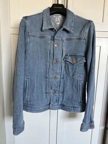 Hiroshi Kato Blade Selvedge Denim Pleated Jeans Jacket S - product listing photo