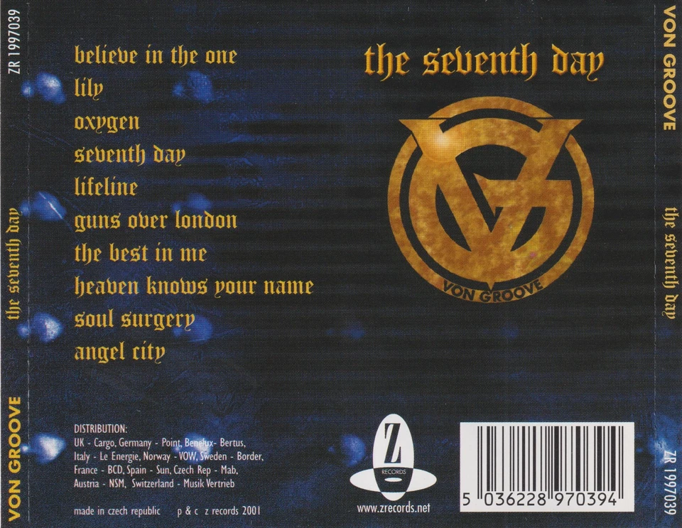 Von Groove – The Seventh Day CD 2001 (Z Records – ZR 1997039) - Bild 2 von 4