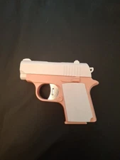 Pink And White Gun Lighter