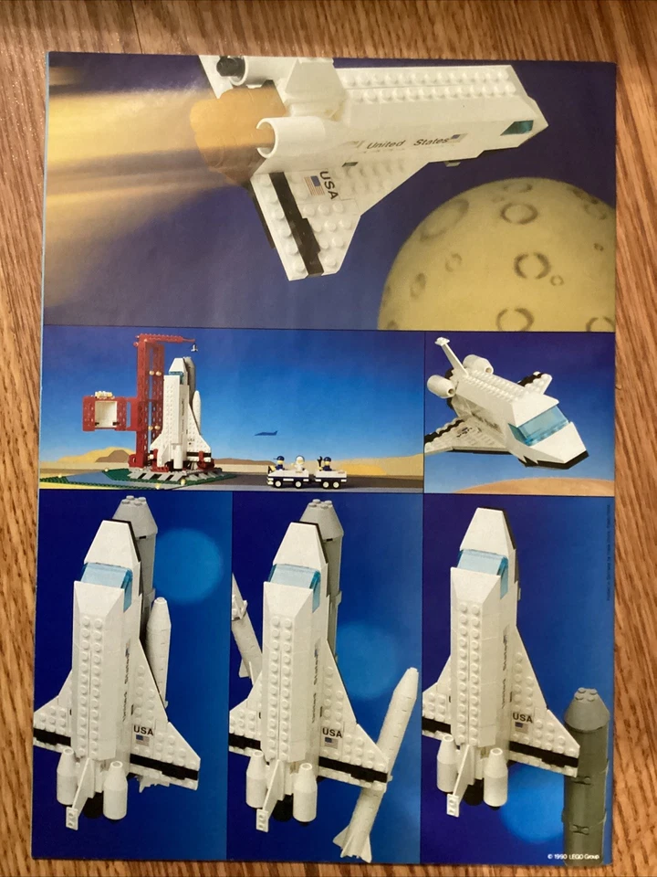 Vintage Lego Legoland Space Shuttle 1682 BOX & MANUAL ONLY Instructions - Image 3 of 4