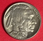 1937-P ~ BUFFALO NICKEL ~ 5 Cent 5c Coin ~ U.S. Currency ~ XF ~ Sharp FULL DATE