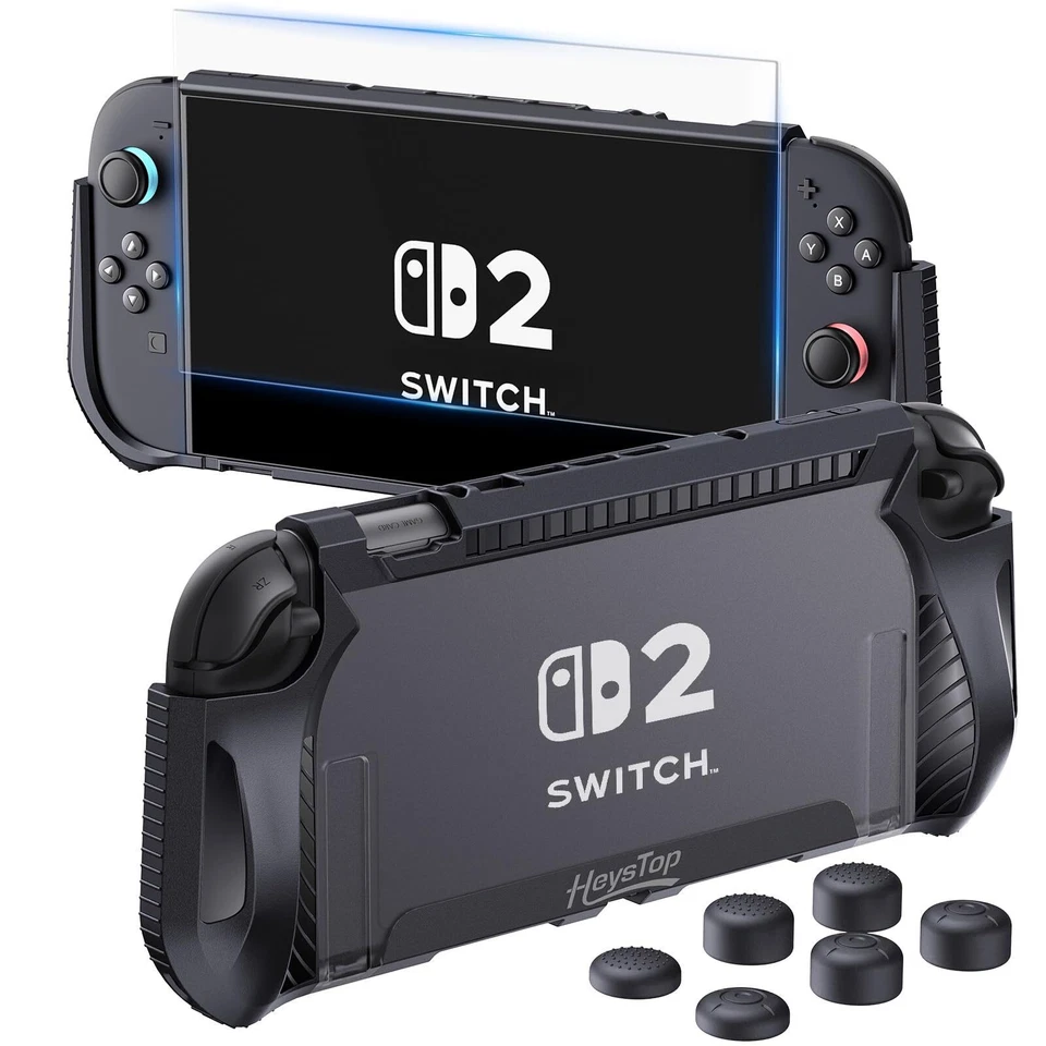 HEYSTOP TPU Schutzhülle für Nintendo Switch 2, mit verbesserten Griffen & Daumenkappen