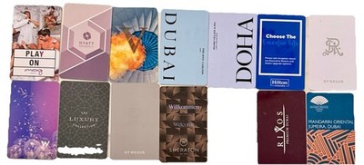 14 hotel Key Cards Karten Dubai Jumeirah St Regis Mandarin Oriental RitzCarlton