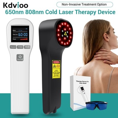 650nm+808nm Cold Laser LLLT Handheld Pain Relief Soft Laser Therapy Device 880mW