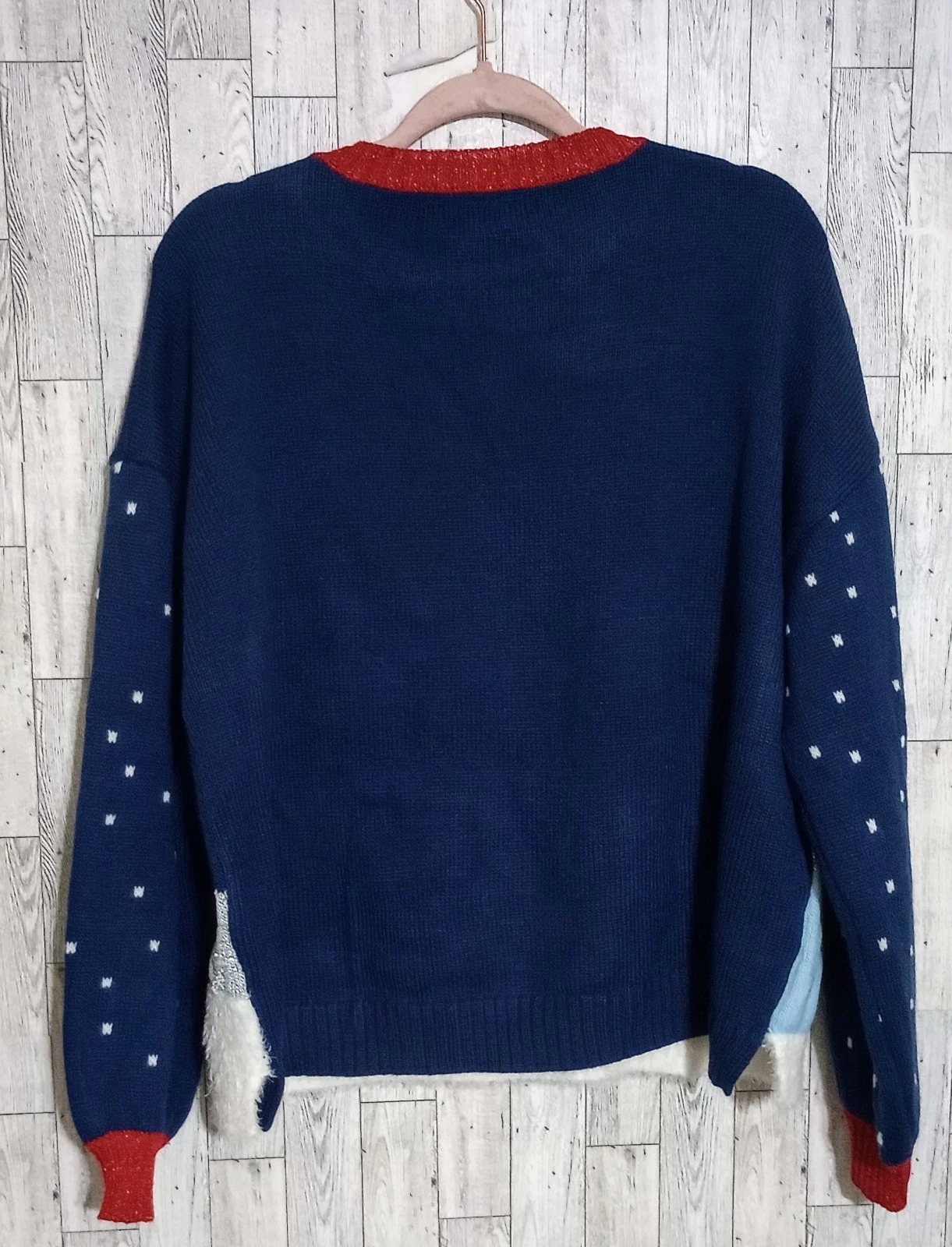 33 Degrees Ugly Christmas Sweater Metallic 'Walking In A Winter Wonderland'