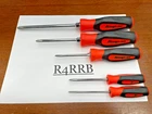 Snap-on Tools NEW 5pc ORANGE Soft Grip ALL PHILLIPS TIP Screwdriver Set SGDP50BO