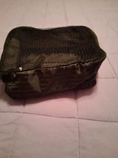 PETER THOMAS ROTH BLACK NYLON AND MESH TRAVEL BAG  