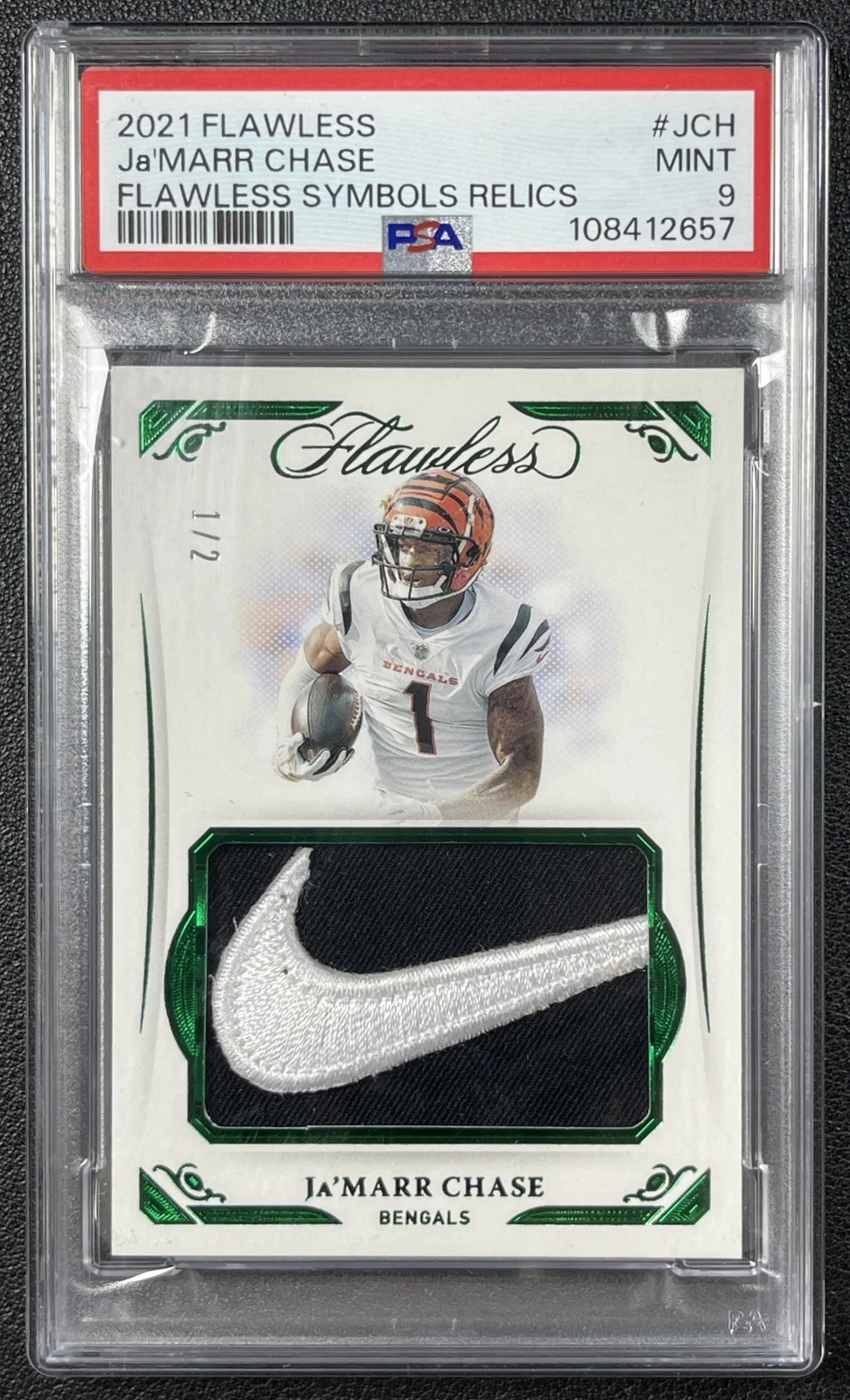 JaMarr Chase Panini Flawless Flawless Symbols Relics #JCH Base