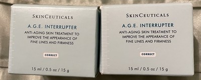 SKINCEUTICALS ORIGINAL A.G.E. INTERRUPTER CREAM EACH .5 Oz = 1 Oz  AUTHENTIC