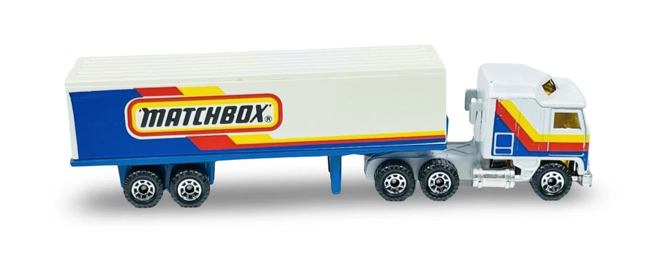 Matchbox Convoy CY-8 Kenworth Amarillo Rojo Azul Diseño Matchbox Foto 4 de 4
