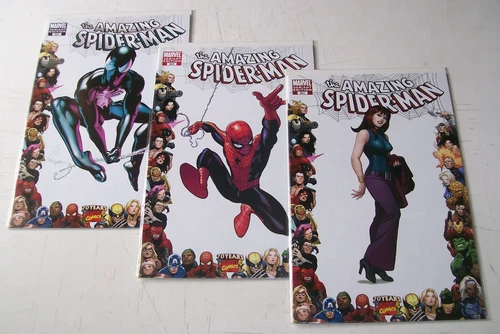 Amazing Spider-Man #601 602 603 Frame Variant set VF/NM Marvel 2009