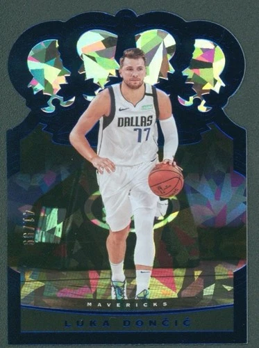 2020 Crown Royale Crystal Blue Die Cut /99 Luka Doncic #43 Color Match!