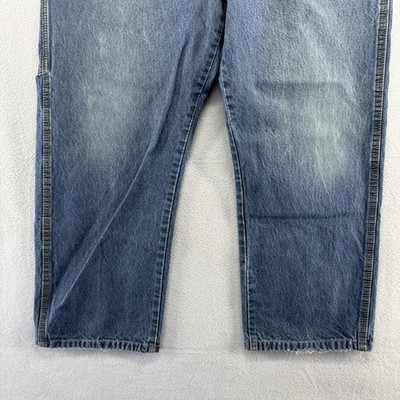 30s〜 \"BIG BEN\" Denim O.A Big Ben Wrangler Carpenter Jeans Work Dungarees 44x30 Orange