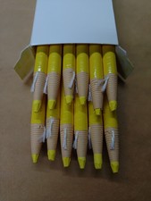 (Box of 12) LA-CO China Marker Peel-Off Grease Pencil Yellow Made in USA