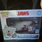Funko Pop Movies Jaws Great White Shark Biting Quint 2019 Summer Convention
