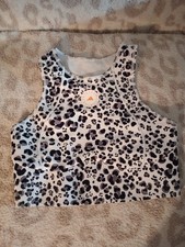 Stella McCartney for Adidas Sports Bra Sz Medium Cheetah Print  #T 