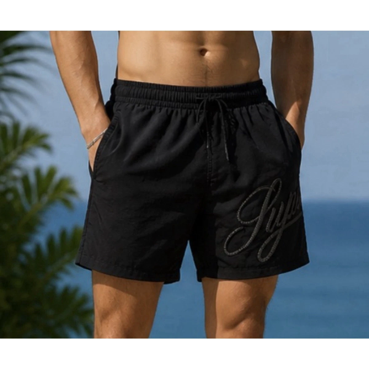 Supreme Black Regular Size Swimwear for Men for sale | eBay