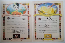 Celestial Seasonings Tea Pair Of Frameable Ads Citrus 1990 New Yorker ~8x10.5"