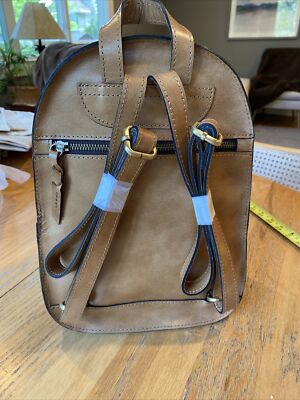 Patricia Nash Leather Jacini Large Woven Backpack Color Sand Patricia Nash Large Woven Leather Backpack | Mercari main image 4