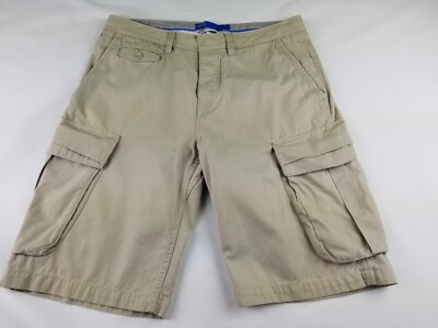 Adidas Originals Button Fly Cargo Shorts Size 32 Men`s Beige Skateboard  #4901