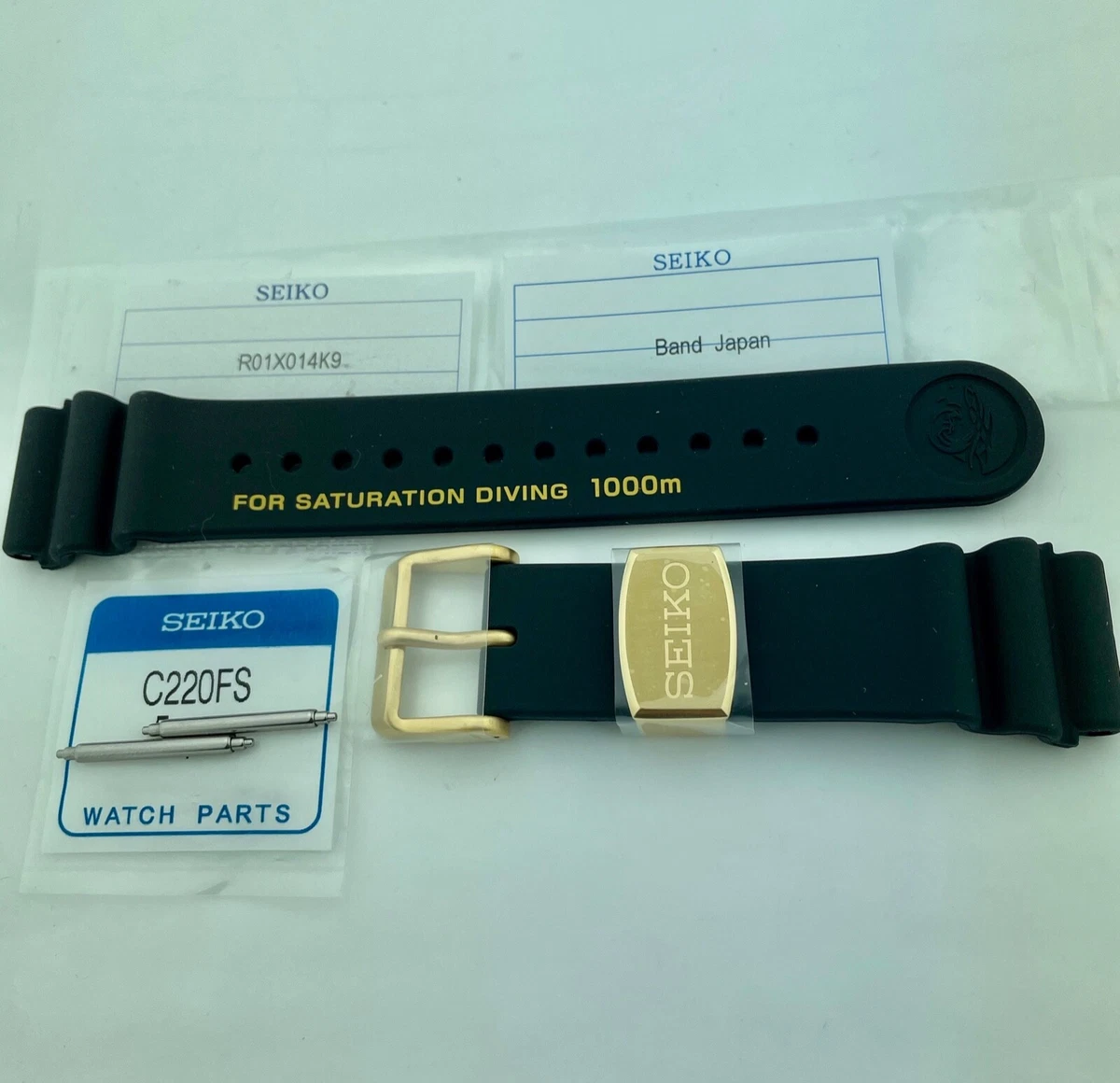 SEIKO S23635 PROSPEX TUNA 1000M QUARTZ DIVER BLACK STRAP PT