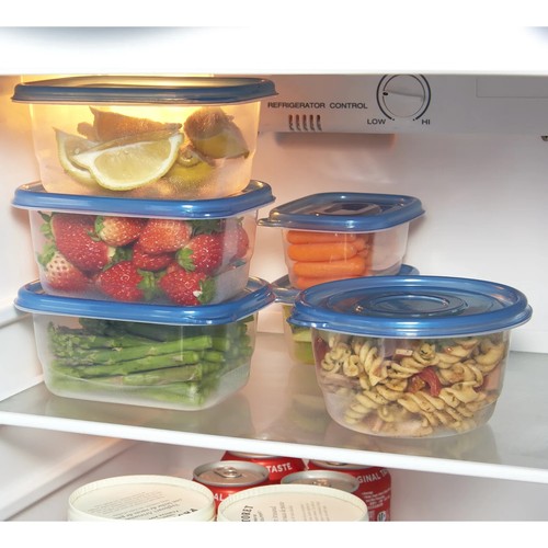 Plastic Food Storage Container Set 92 Piece, Clear Containers - Picture 5 of 7