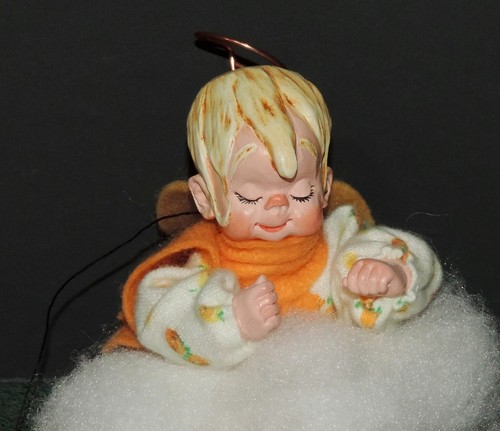 Vintage Simpich Cloud Babies Bunnie 4" Artist Baby Doll Angel w tags CO Springs