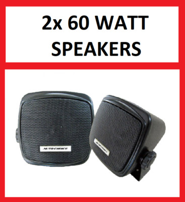 BRAND NEW 2x 60Watt Car Audio Mount Speakers 4'' Parcel Shelf Speakers Caravan .
